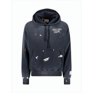 GALLERY DEPT. Painted Logo Pullover Hoodie with Distressed Finish